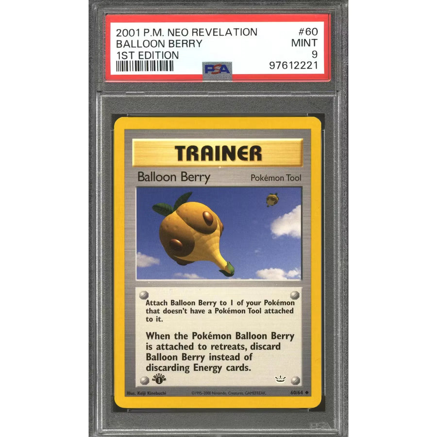 Pokemon Neo Revelation 1st Edition Balloon Berry 60/64 | PSA 9