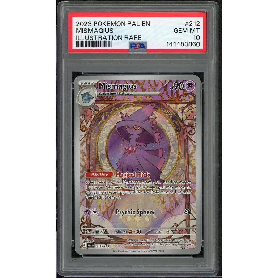 2023 Pokemon Paldea Evolved Mismagius Illustration Rare #212 | PSA 10