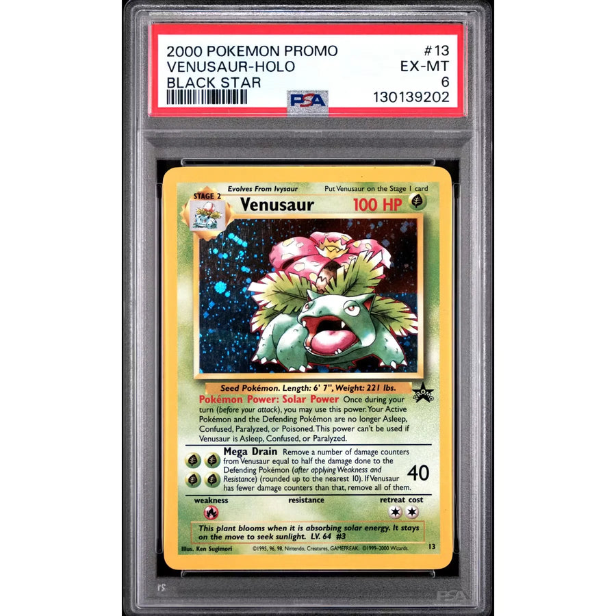 Pokemon WOTC Black Star Promo Holo Venusaur 13 | PSA 6