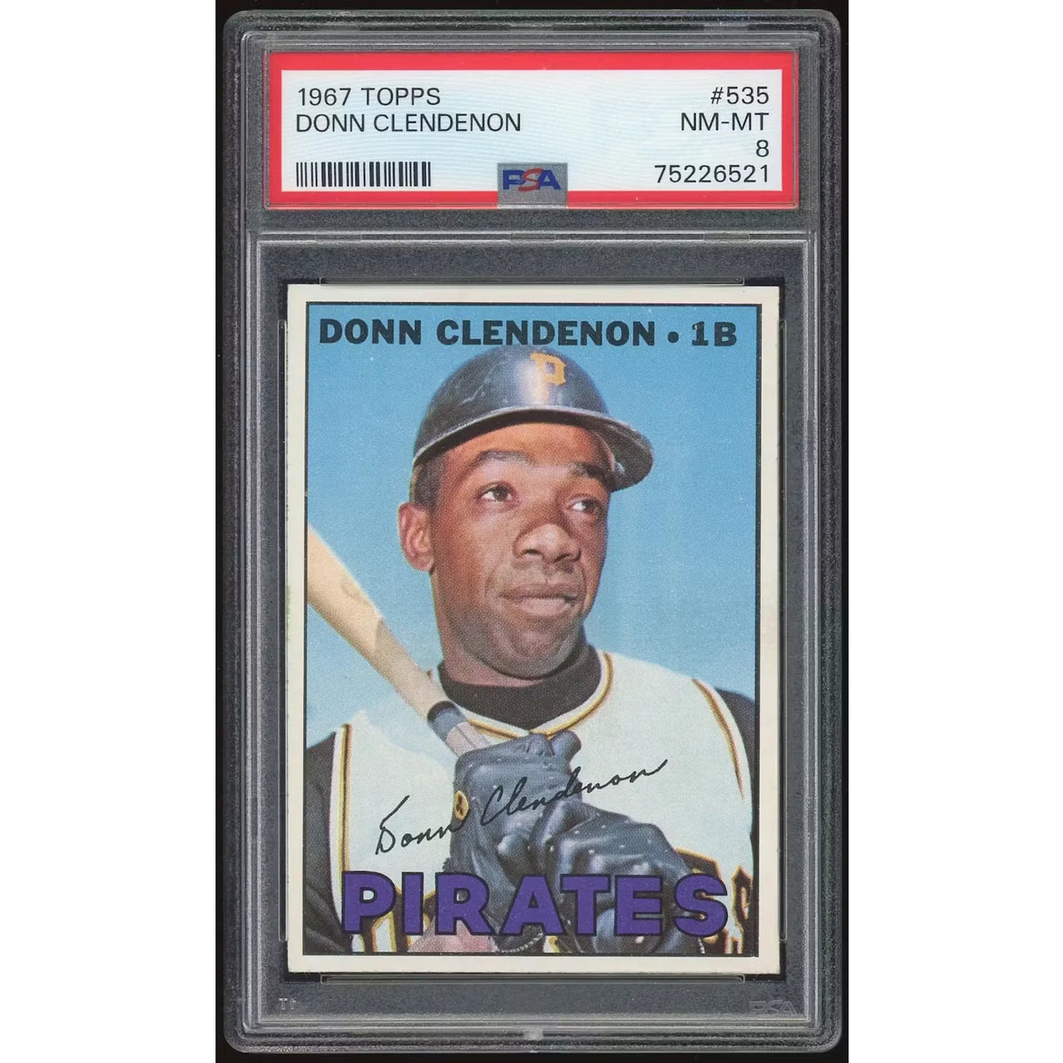 1967 Topps #535 Donn Clendenon Baseball Card | PSA 8 | P6053157