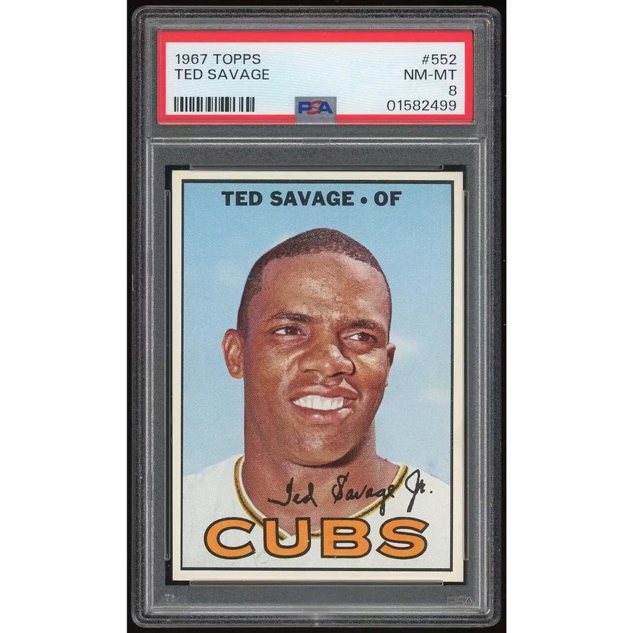 1967 Topps #552 Ted Savage Baseball Card | PSA 8 | P6053161