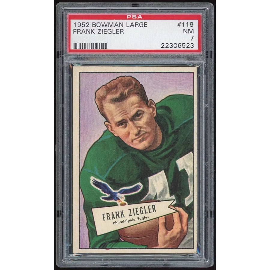 1952 Bowman Large #119 Frank Ziegler PSA 7 Graded Card | P6053474