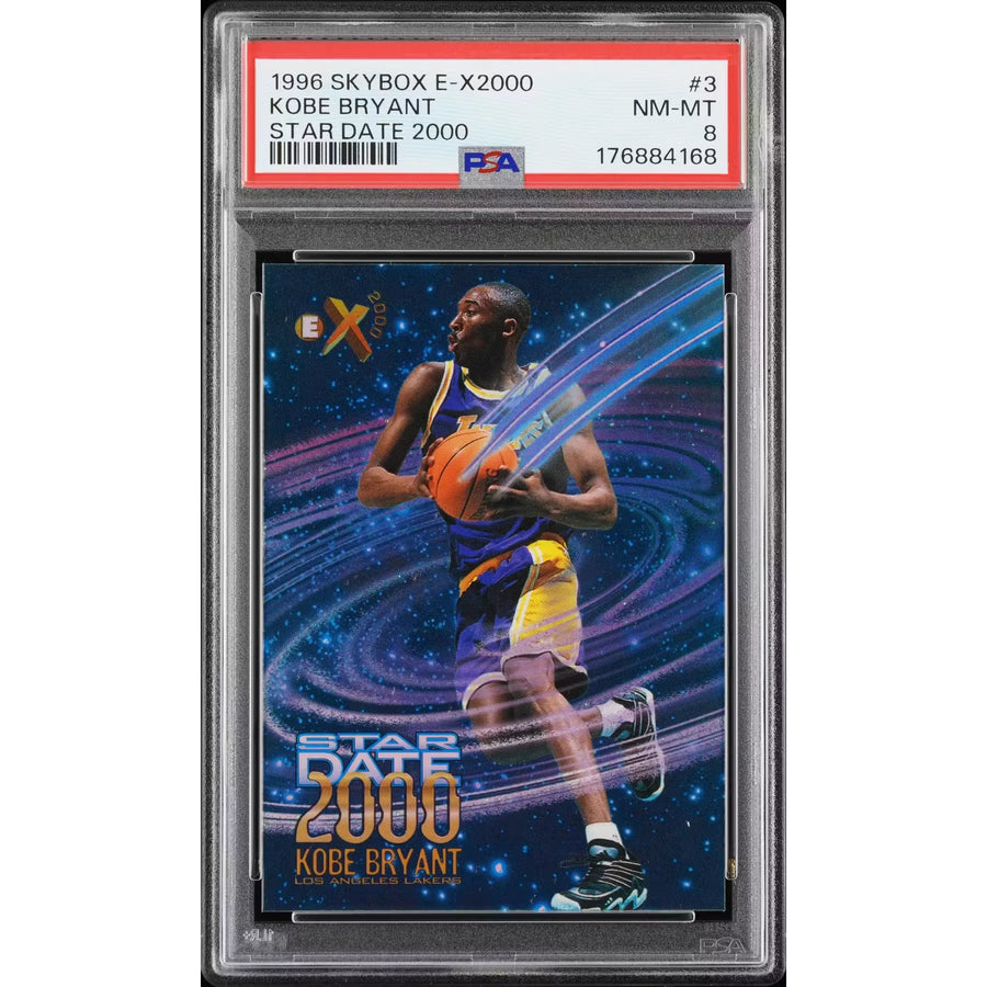 Kobe Bryant 1996 Skybox E-X2000 Rookie Card # 2000 3 | PSA 8 | P6057705