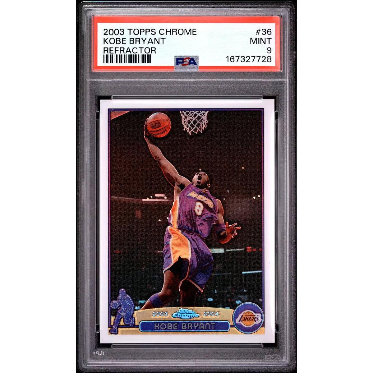 Kobe Bryant 2003 Topps Chrome Refractor #36 | PSA 9 | P6057889