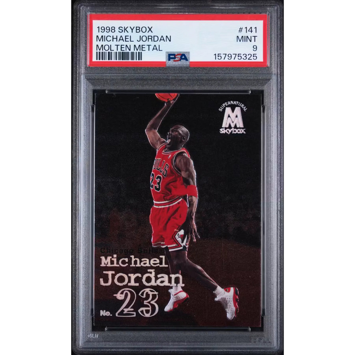 Michael Jordan 1998 Skybox Molten Metal #141 | PSA 9 | P6057890