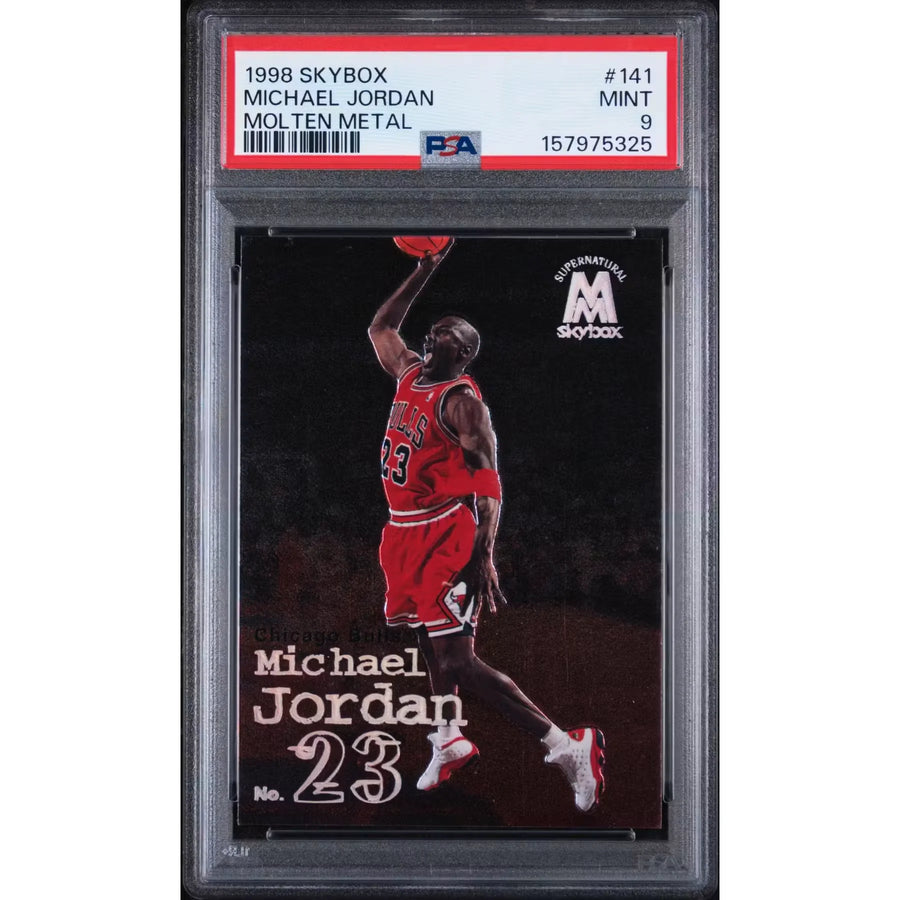 Michael Jordan 1998 Skybox Molten Metal #141 | PSA 9 | P6057890