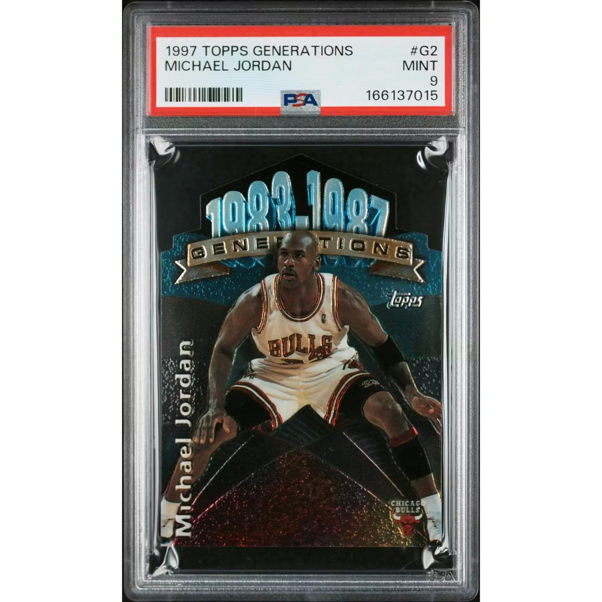 Michael Jordan 1997 Topps Generations #G2 | PSA 9 | P6057923