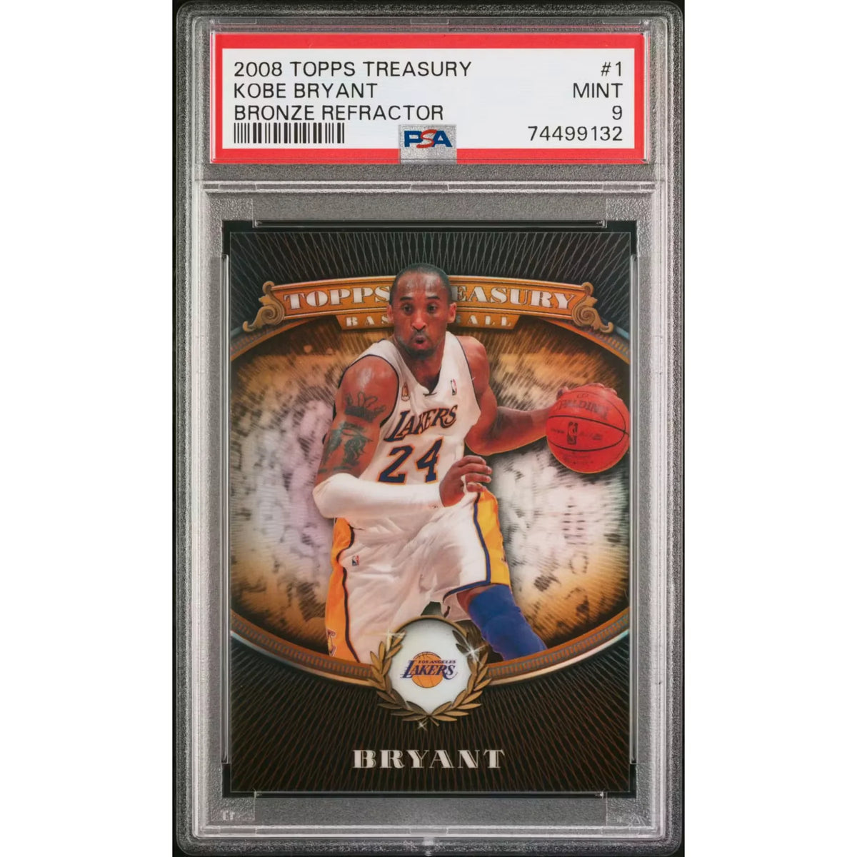 Kobe Bryant 2008 Topps Treasury Bronze Refractor #1 | PSA 9 | P6057956