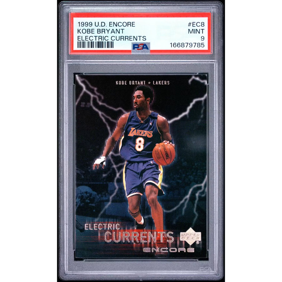Kobe Bryant 1999 Upper Deck Encore Electric Currents #EC8 | PSA 9 | P6058007