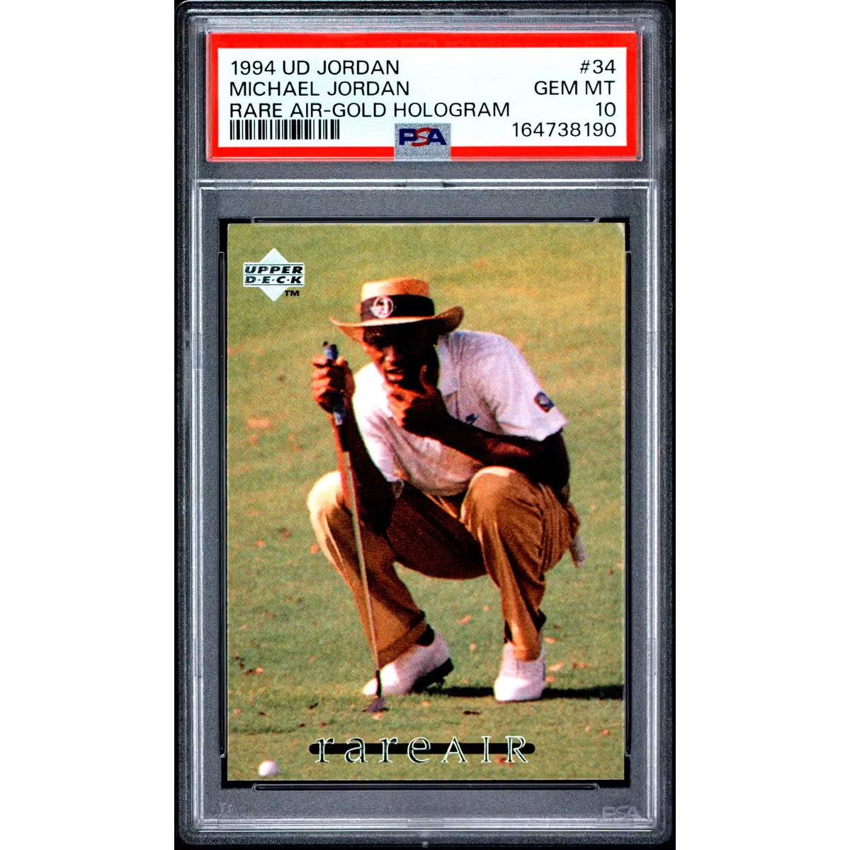 Michael Jordan 1994 Upper Deck Rare Air Gold Hologram #34 | PSA 10 | P6058008