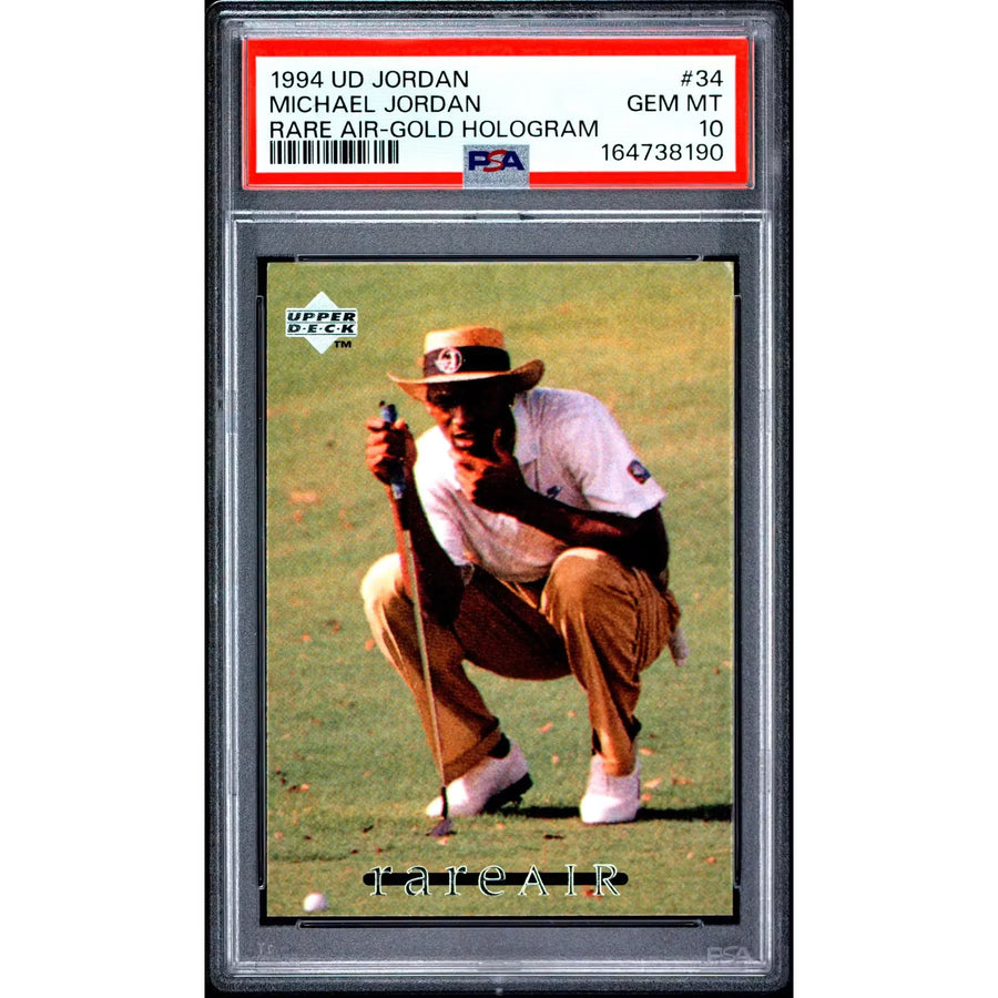 Michael Jordan 1994 Upper Deck Rare Air Gold Hologram #34 | PSA 10 | P6058008