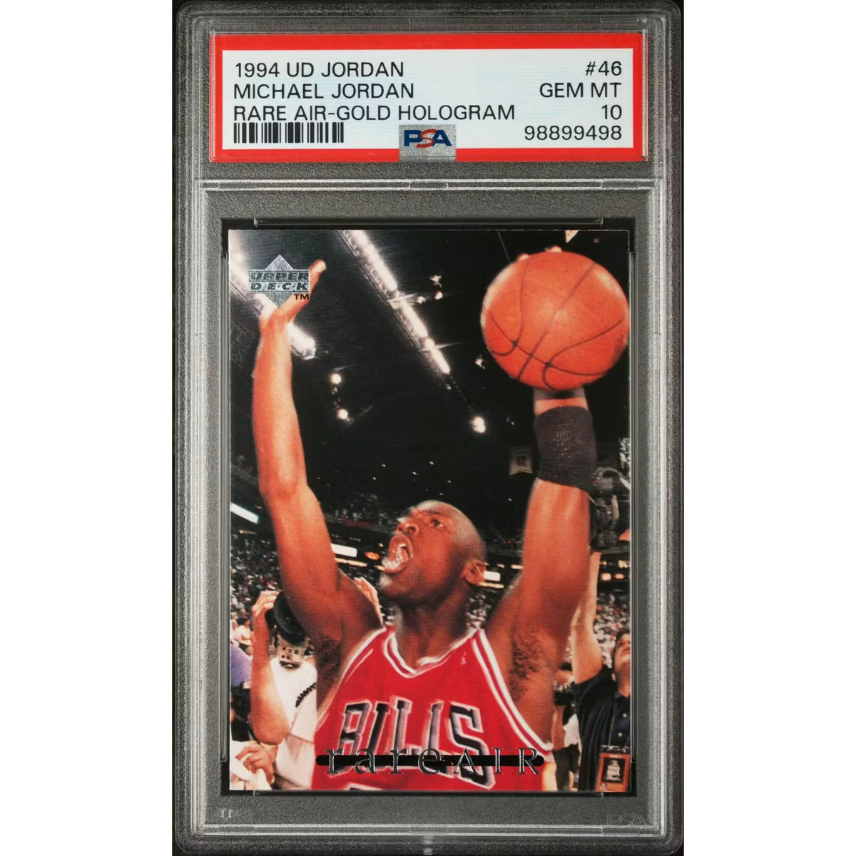 Michael Jordan 1994 Upper Deck Rare Air Gold Hologram #46 | PSA 10 | P6058033