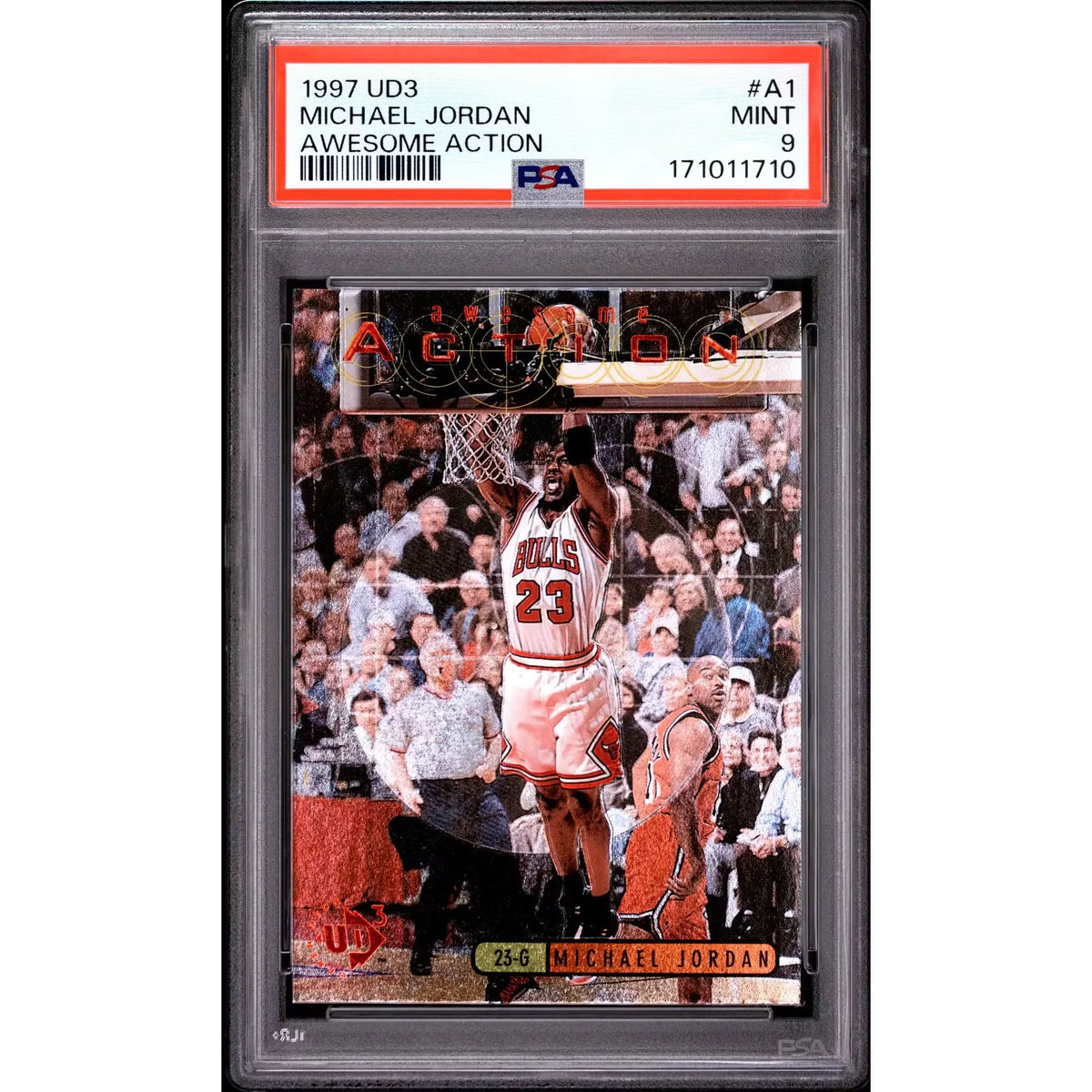 Michael Jordan 1997 UD3 Awesome Action #A1 | PSA 9 | P6058088