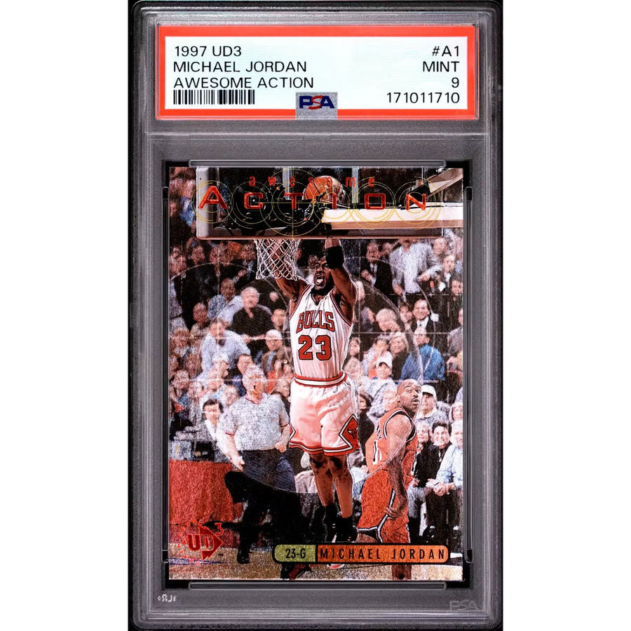 Michael Jordan 1997 UD3 Awesome Action #A1 | PSA 9 | P6058088