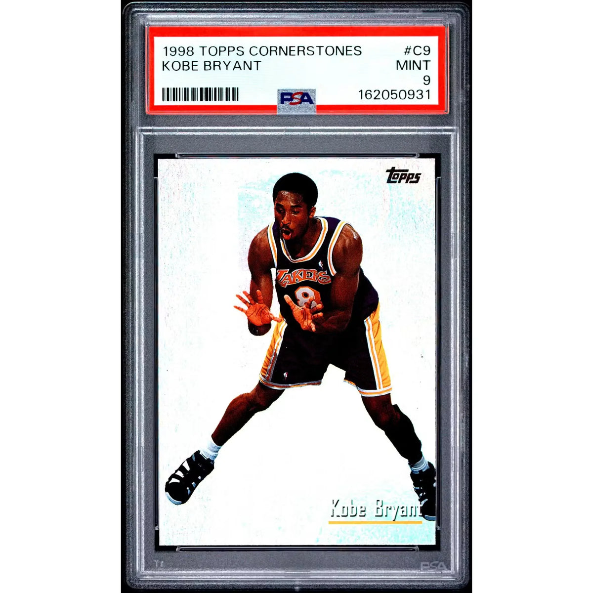 Kobe Bryant 1998 Topps Cornerstones Card #C9 | PSA 9 | P6058117