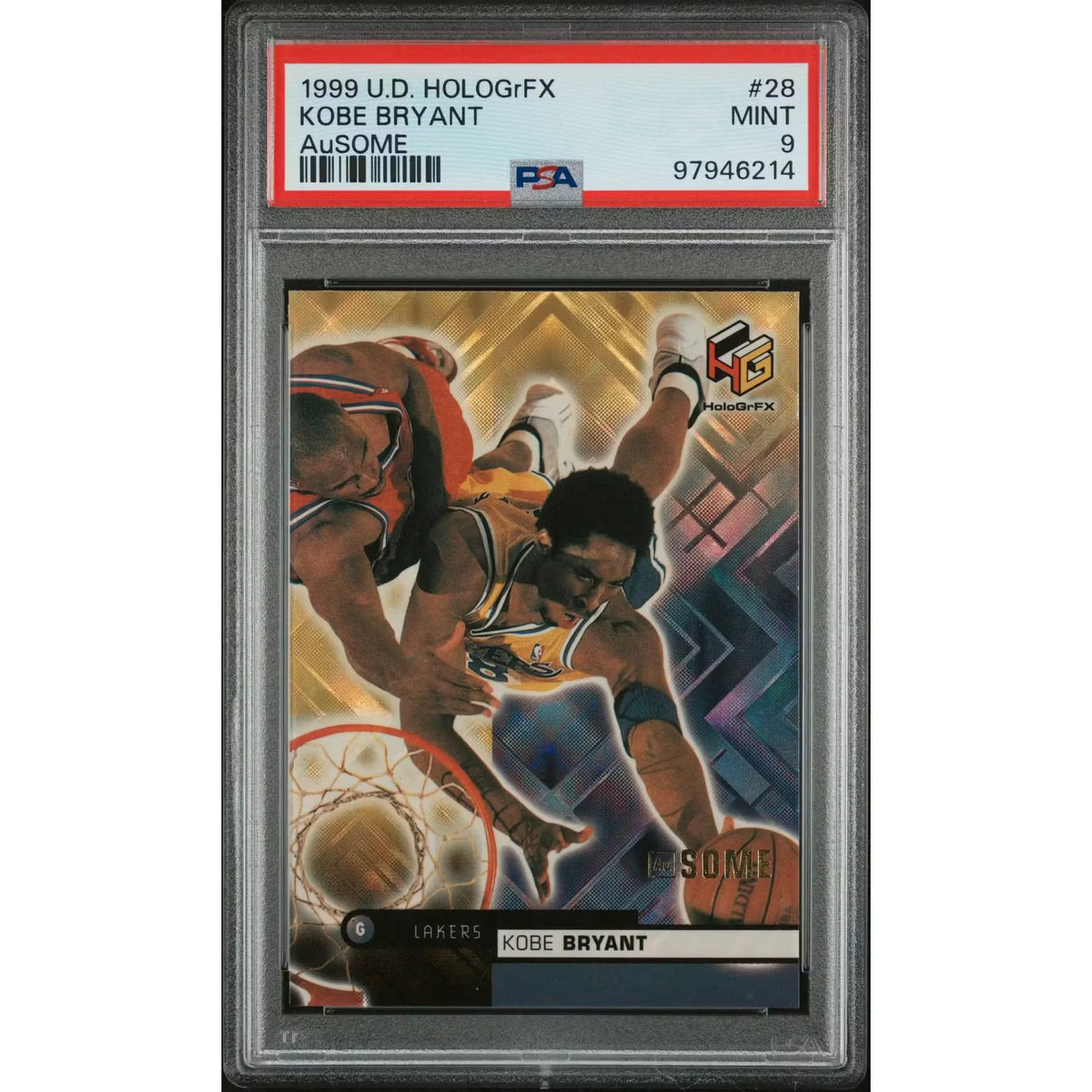 1999 Upper Deck Hologrfx Kobe Bryant Ausome #28 | PSA 9 | P6058140