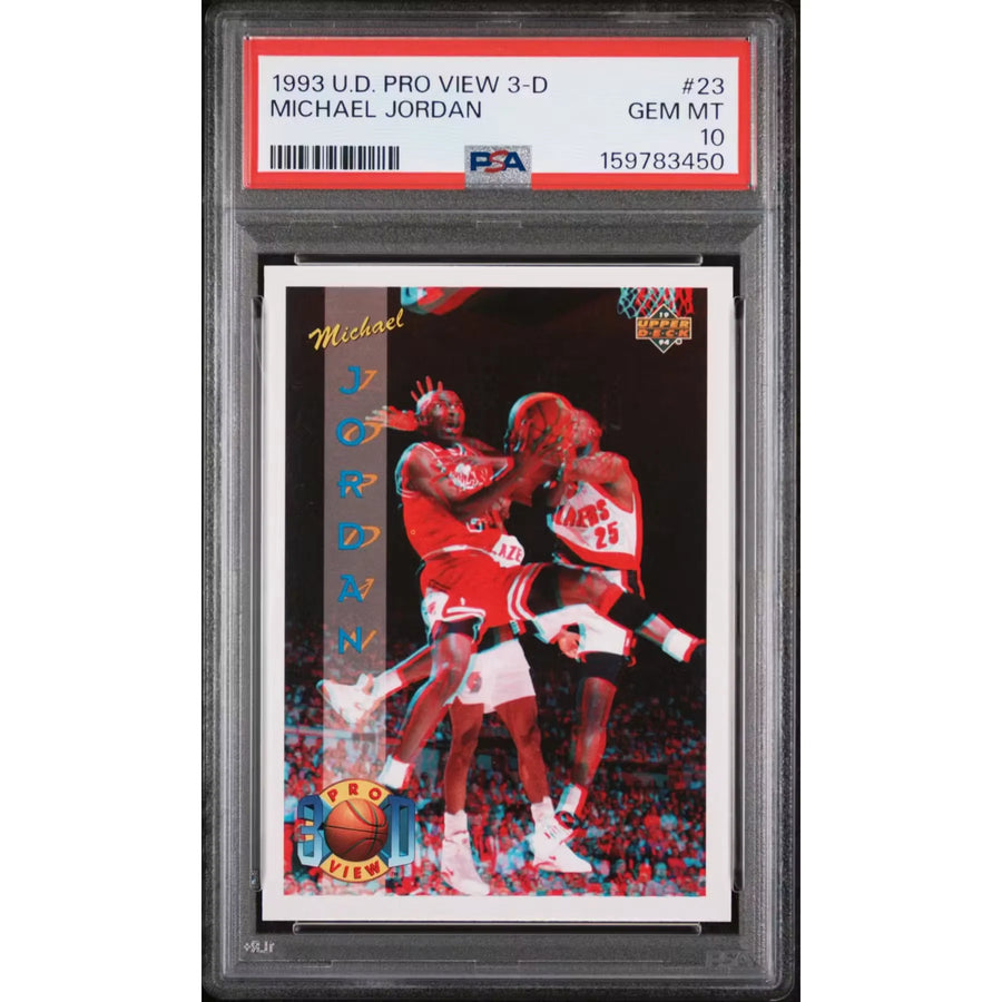 Michael Jordan 1993 Upper Deck Pro View 3-D #23 Card | PSA 10 | P6058142