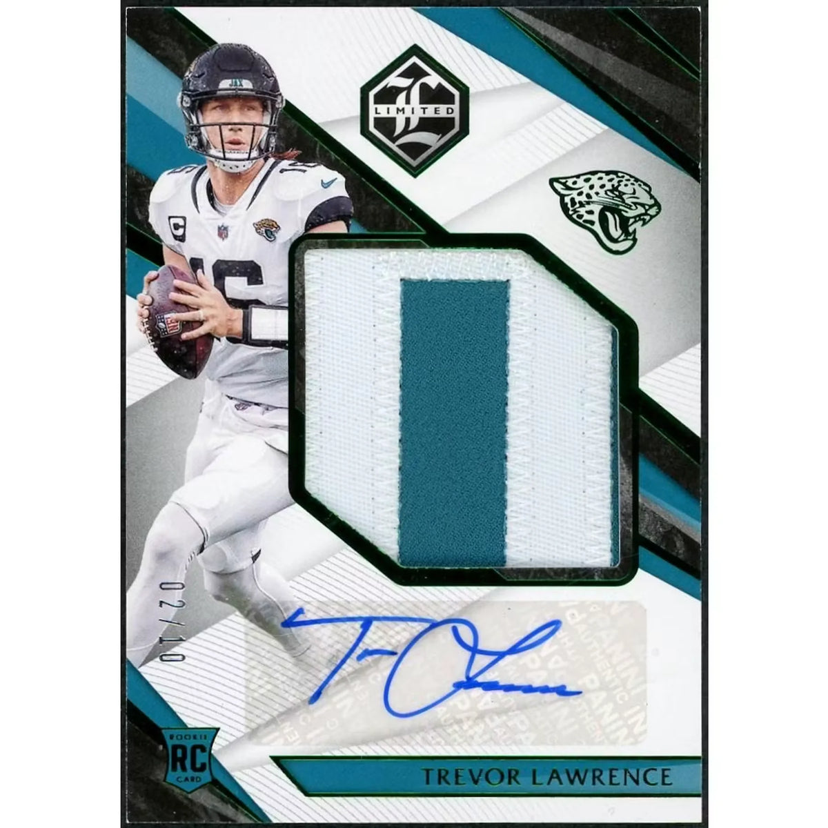 Trevor Lawrence 2021 Panini Limited Rookie Patch Auto |/10 | P6058229