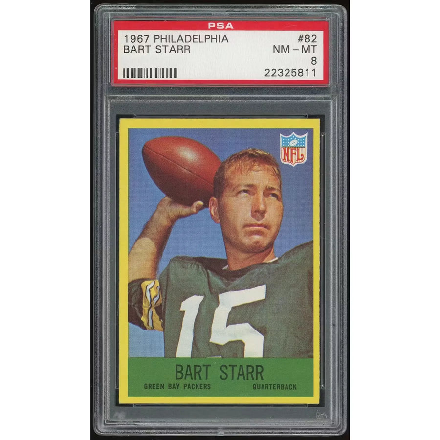 Bart Starr 1967 Philadelphia #82 Trading Card | PSA 8 | P6058266