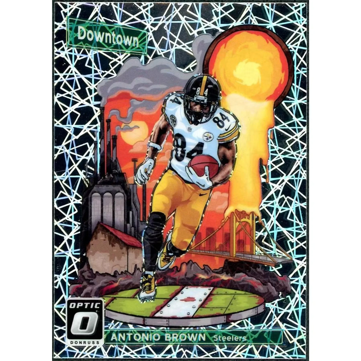 Antonio Brown 2018 Panini Donruss Optic Downtown Card | #DT-4 | P6058274