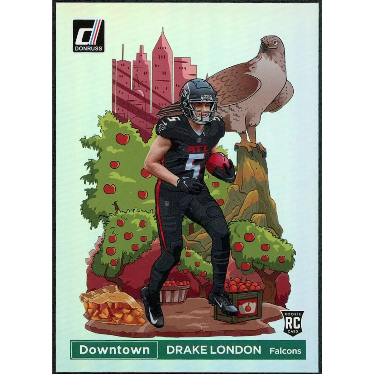 Drake London 2022 Panini Donruss Rookie Downtown Card | #DT-DL | P6058279