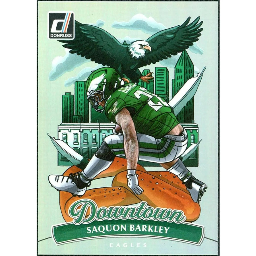 Saquon Barkley 2025 Panini Donruss Downtown Card | #7 | P6058281