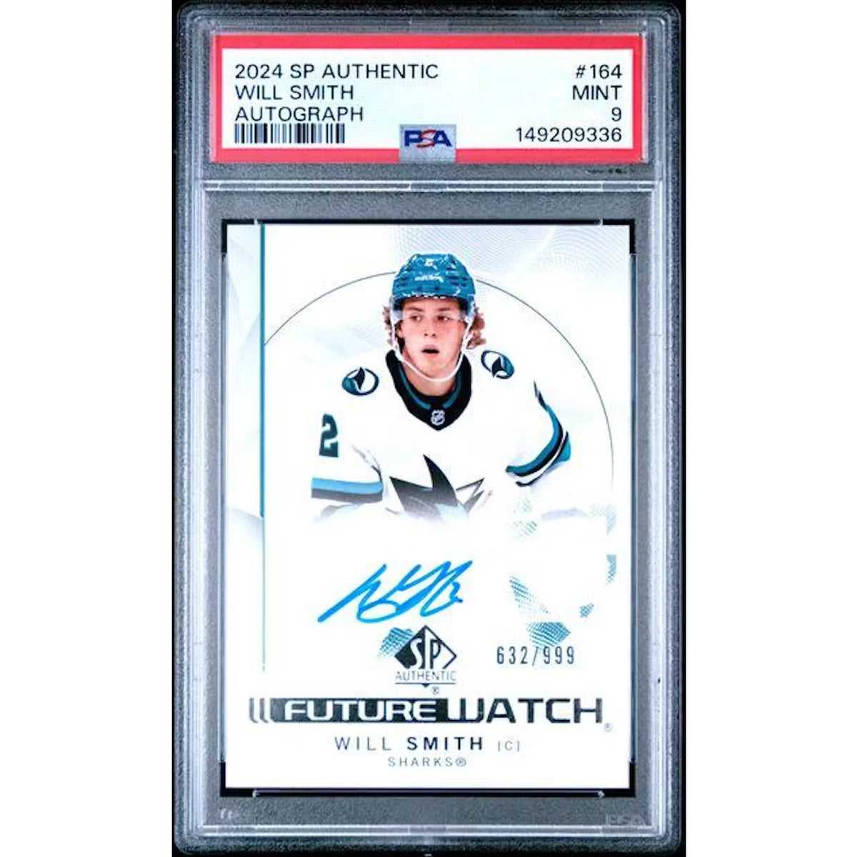 2024 Upper Deck SP Authentic Will Smith Future Watch Auto/999 #164 PSA 9 - D2 | P6058326