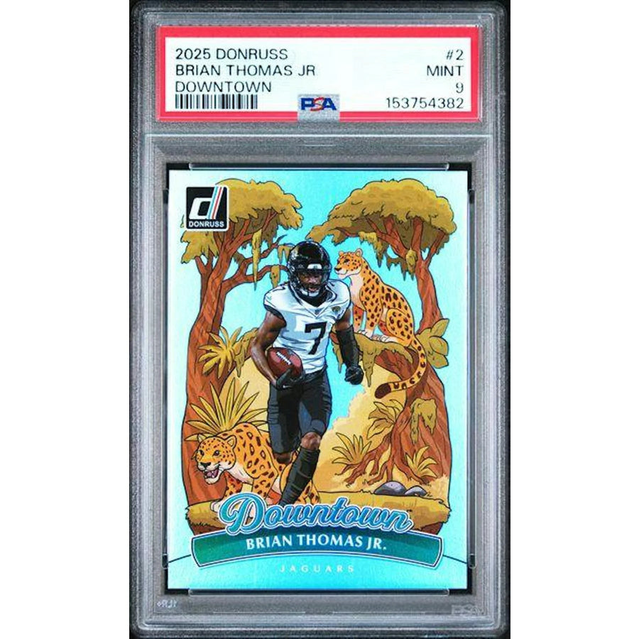 Brian Thomas Jr. 2025 Panini Donruss Downtown #2 | PSA 9 | P6058361