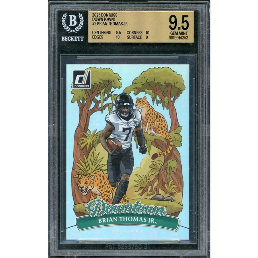 Brian Thomas Jr. 2025 Panini Donruss Downtown #2 | BGS 9.5 | P6058362