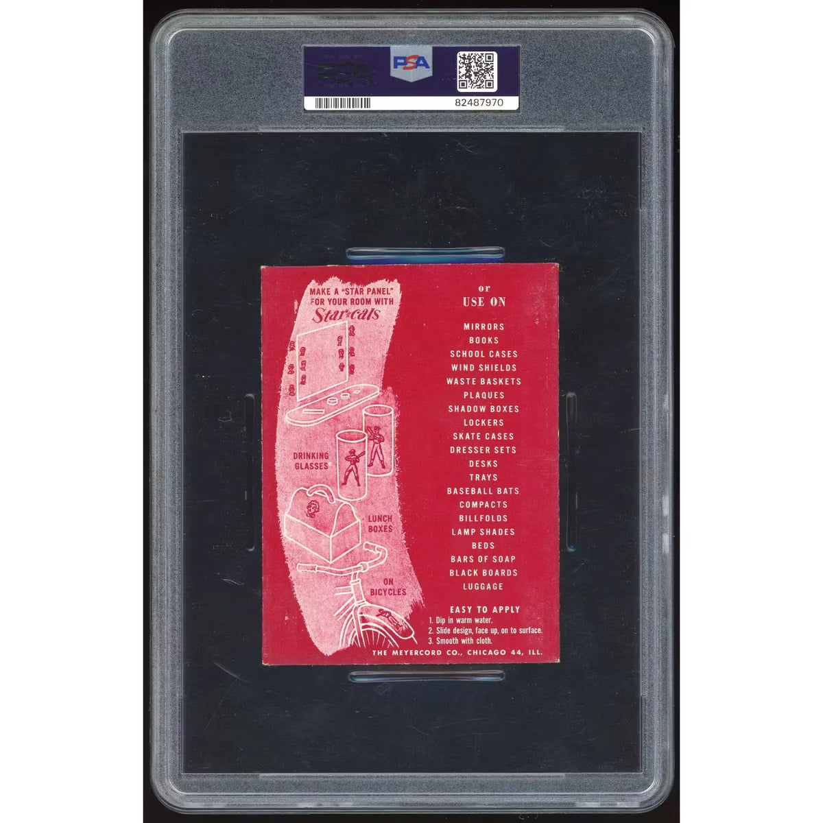 1952 Star-Cal Decals #87-B Carrasquel/Minoso Type 2 | PSA Authenticated | P6058404