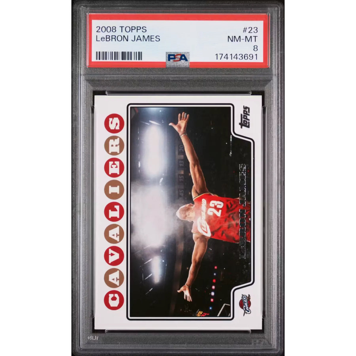 LeBron James 2008 Topps #23 Card | PSA 8 | P6058440