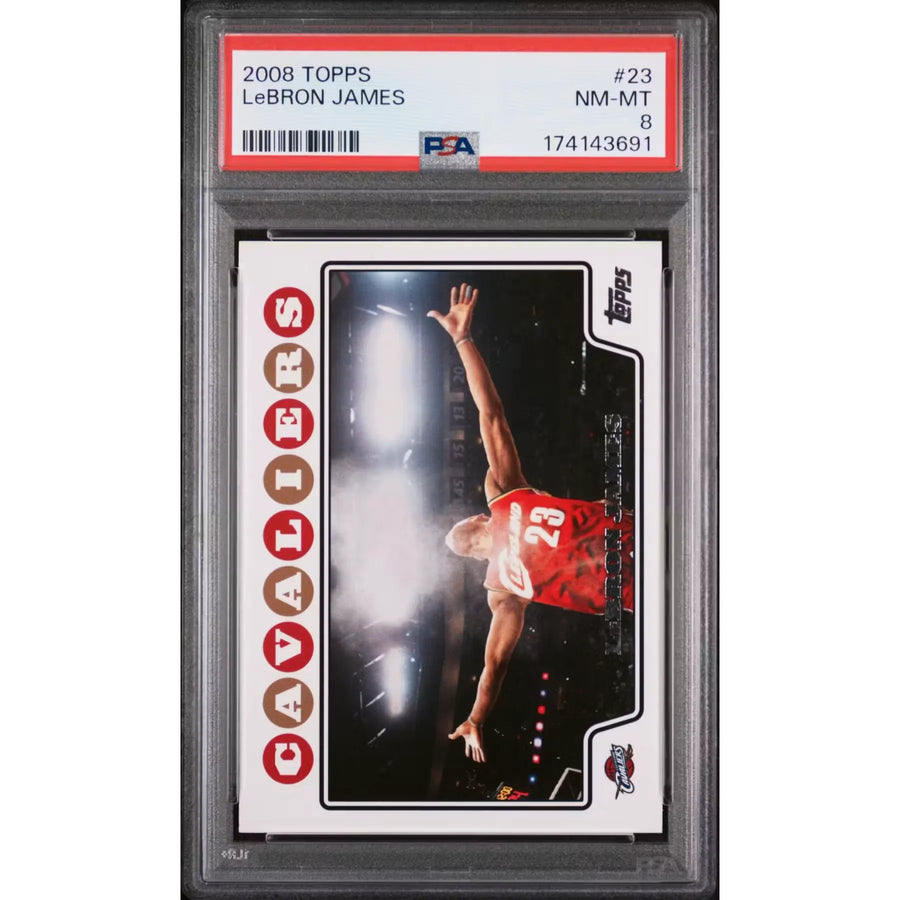 LeBron James 2008 Topps #23 Card | PSA 8 | P6058440
