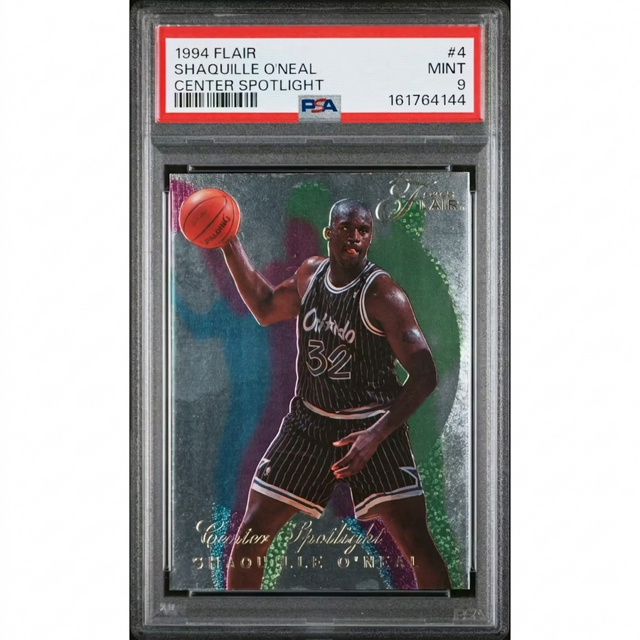 Shaquille O'Neal 1994 Flair Center Spotlight #4 | PSA 9 | P6058504