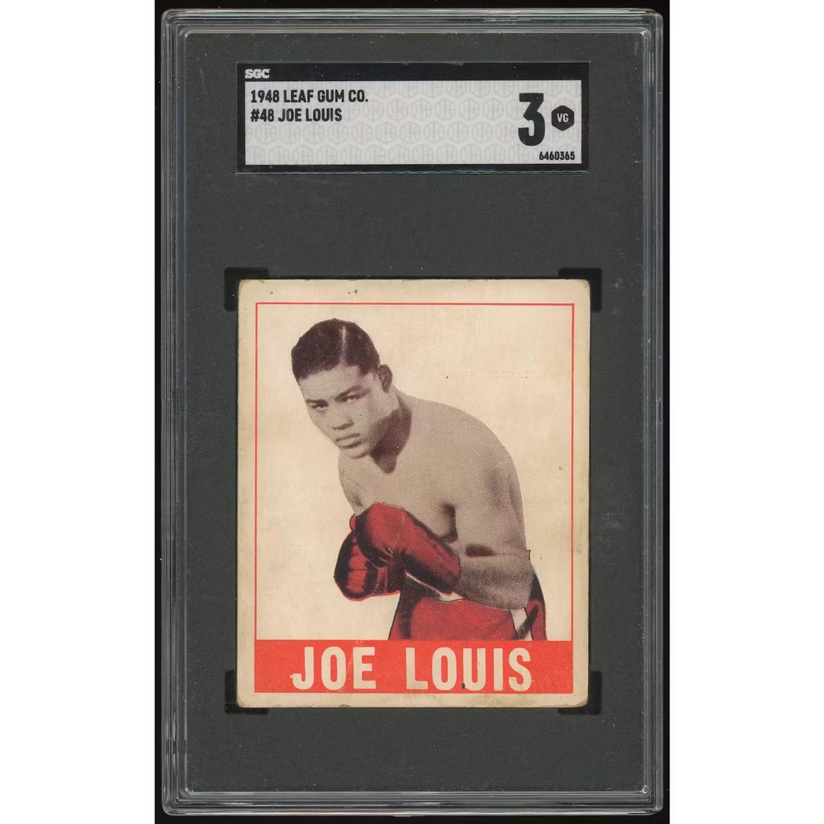 1948 Leaf #48 Joe Louis Boxing Card | SGC 3 Graded | P6058541