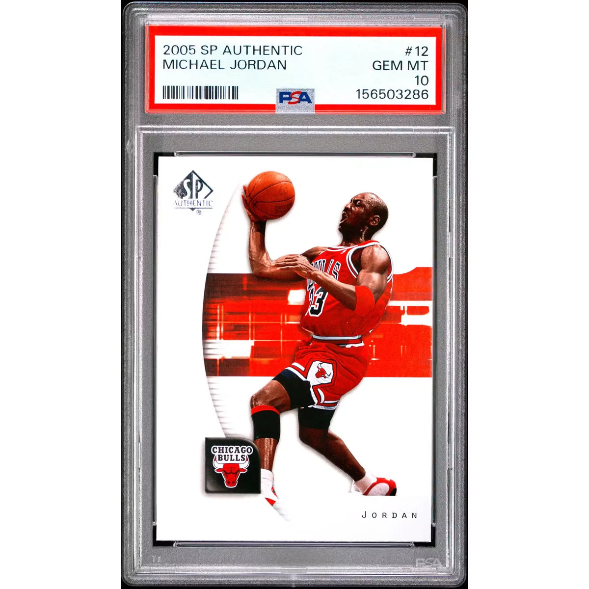 Michael Jordan 2005 SP Authentic #12 | PSA 10 | P6058559