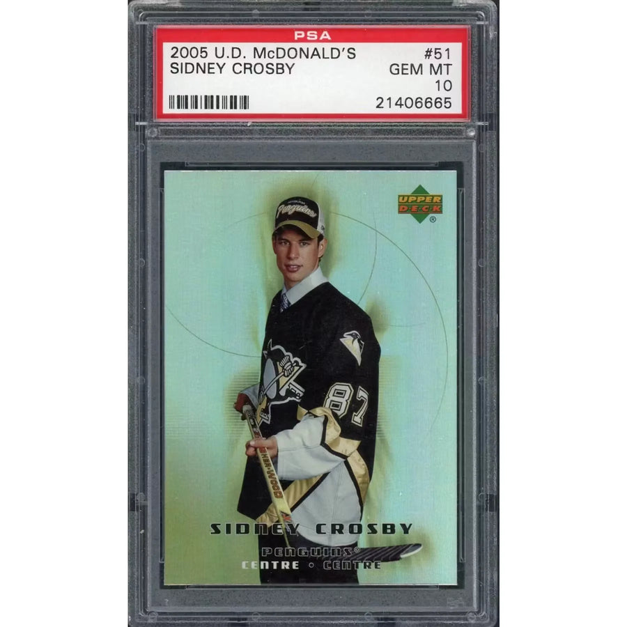 2005 Upper Deck McDonald's Sidney Crosby Rookie #51 PSA 10 - D2 | P6058599