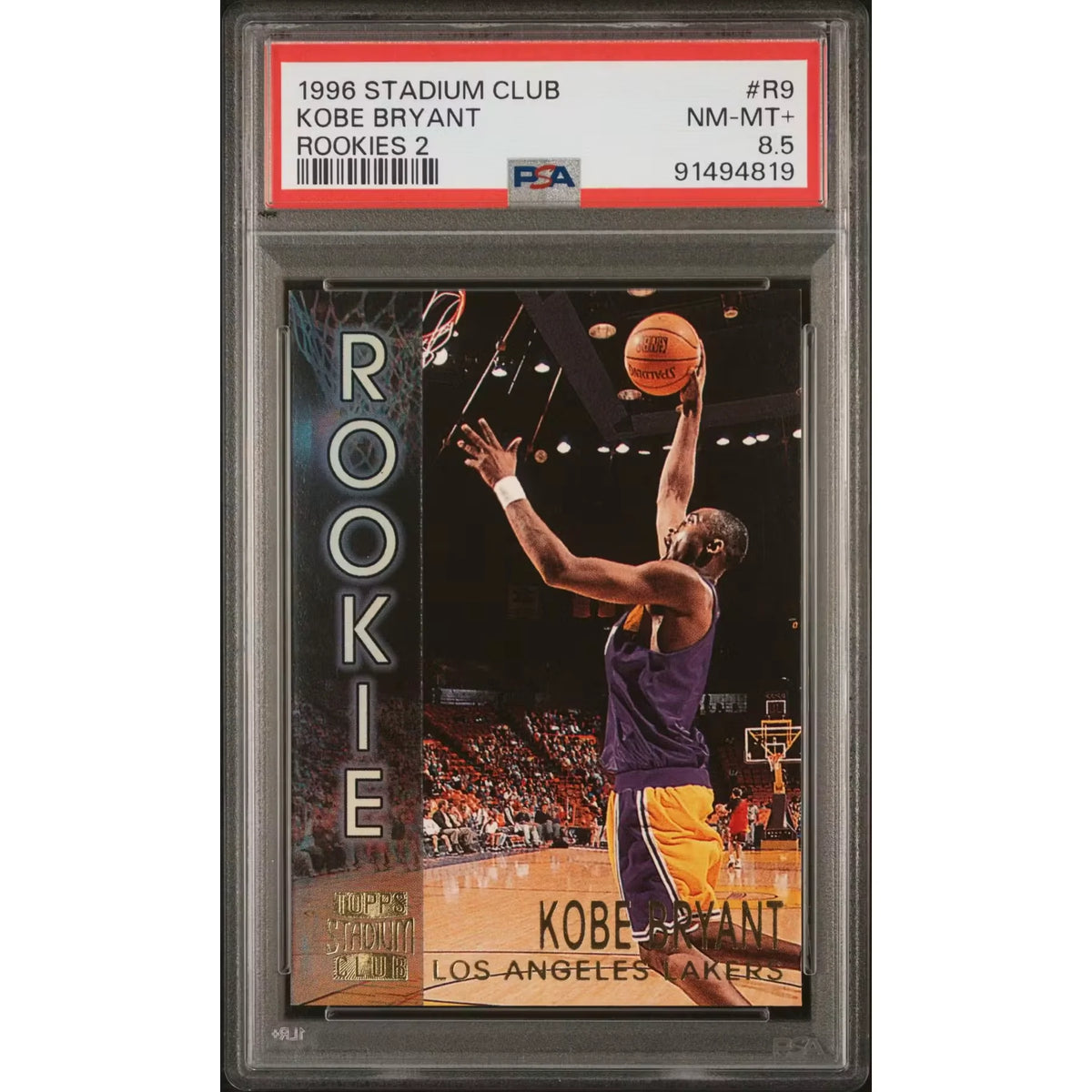 1996 Stadium Club Kobe Bryant Rookies 2 #R9 | PSA 8.5 | P6058679