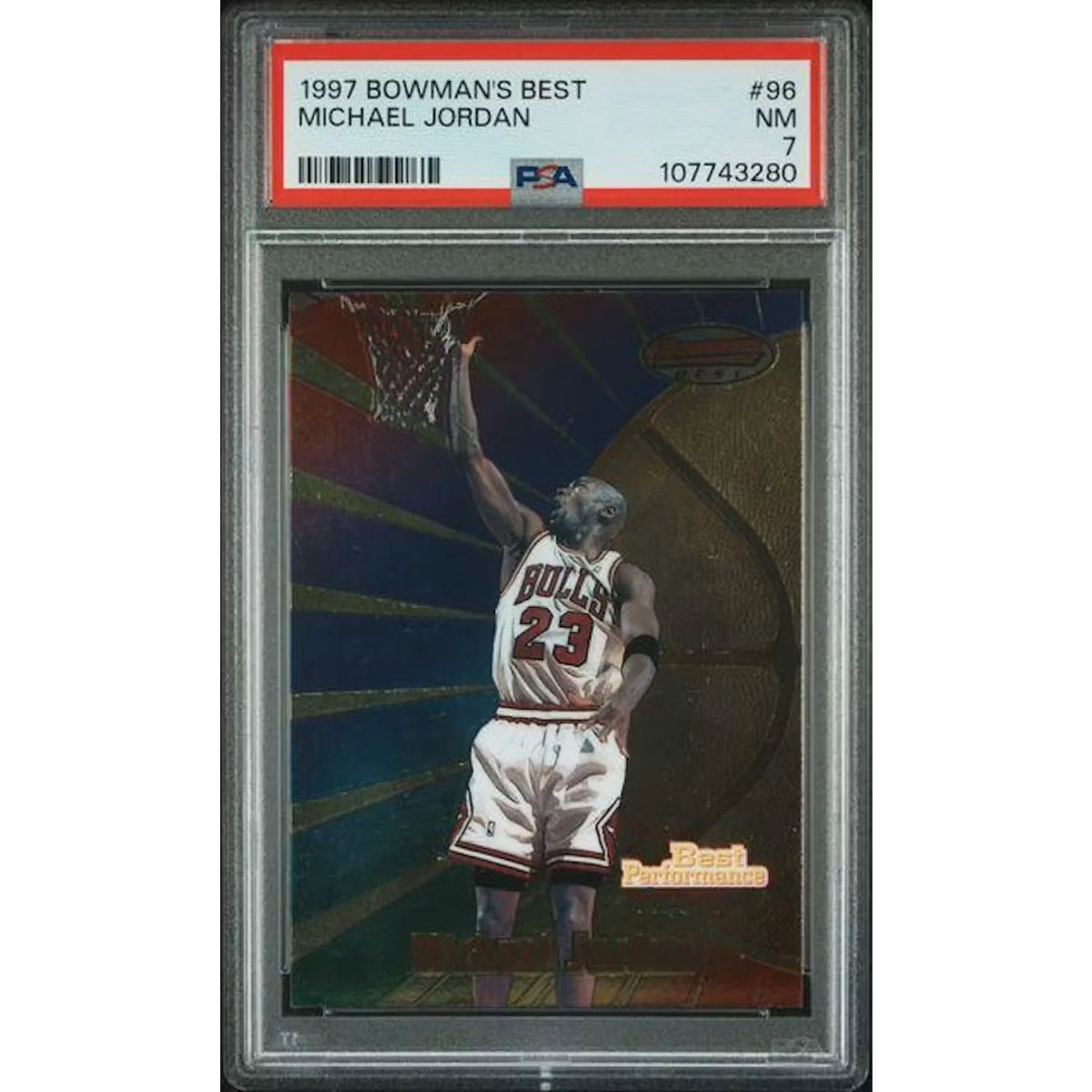 Michael Jordan 1997 Bowman's Best #96 | PSA 7 | P6058740
