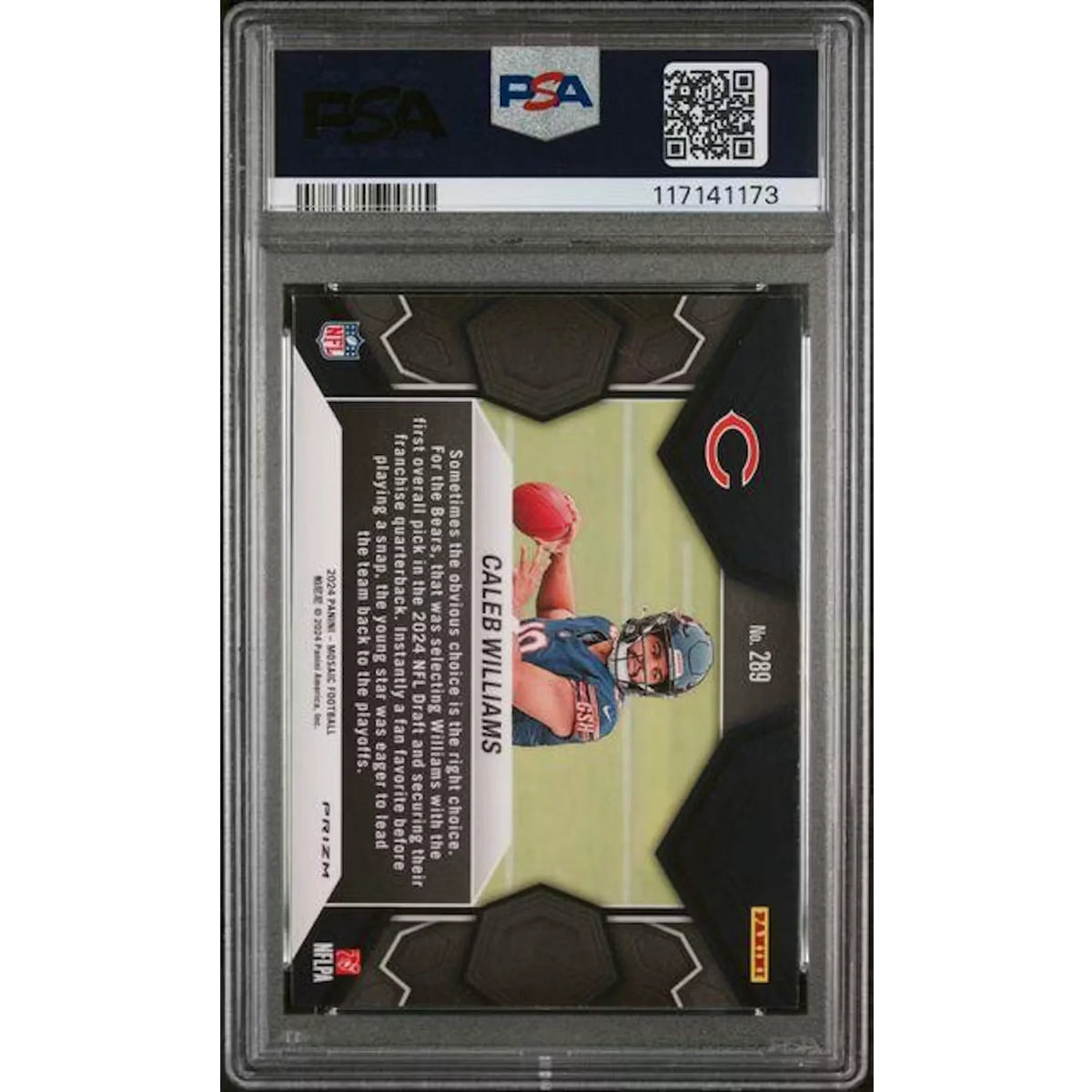 Caleb Williams 2024 Panini Mosaic Silver Rookie #289 | PSA 10 | P6058743