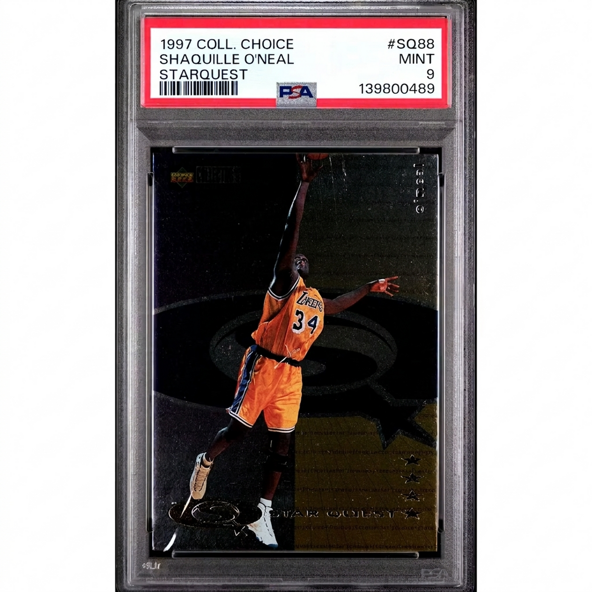 Shaquille O'Neal 1997 Collector's Choice Starquest #SQ88 | PSA 9 | P6058778