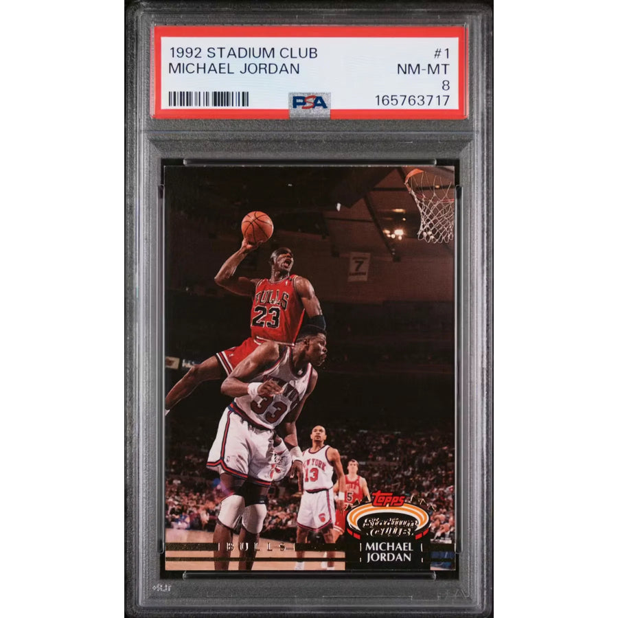 Michael Jordan 1992 Topps Stadium Club #1 | PSA 8 | P6058865