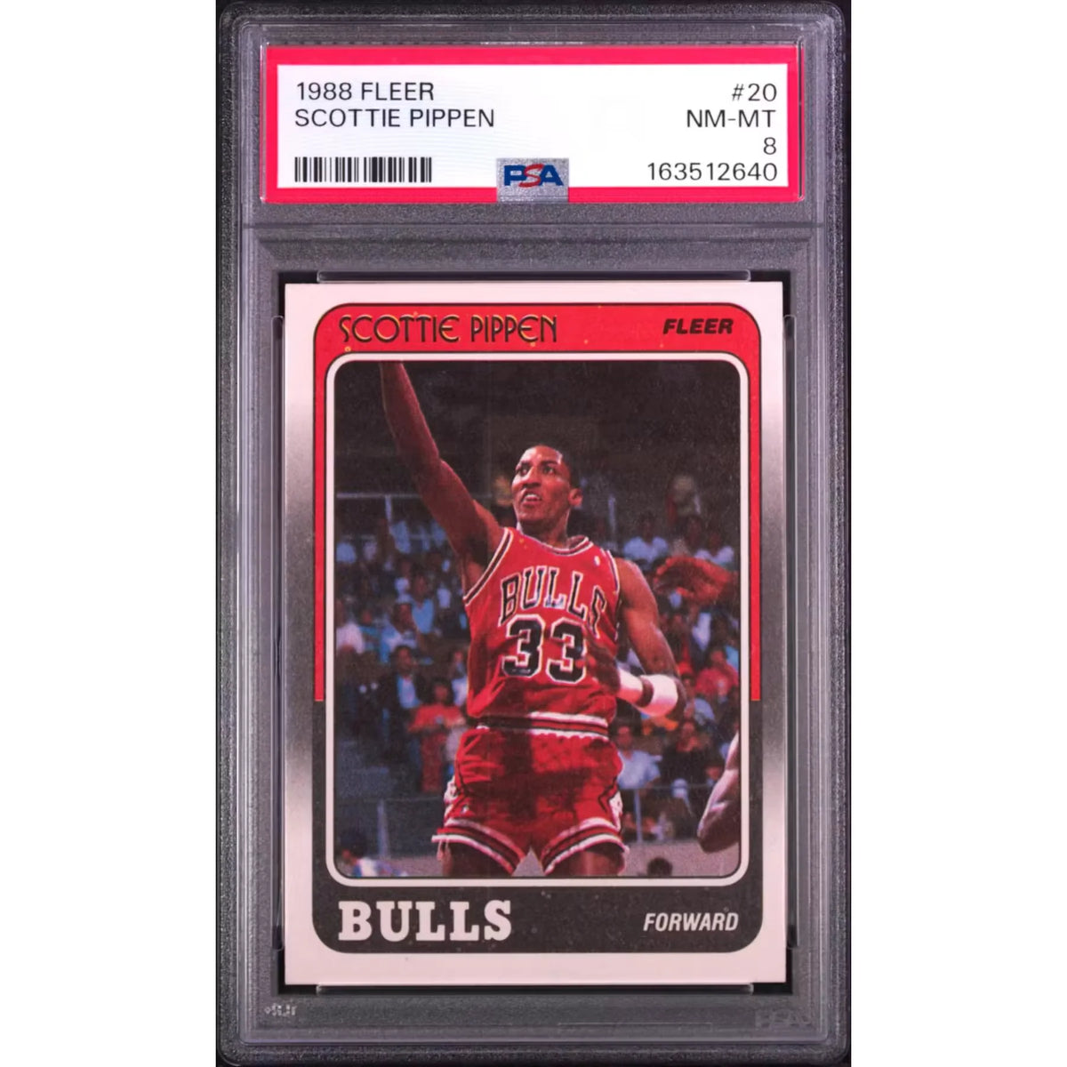 Scottie Pippen 1988 Fleer Rookie Card #20 | PSA 8 | P6058867