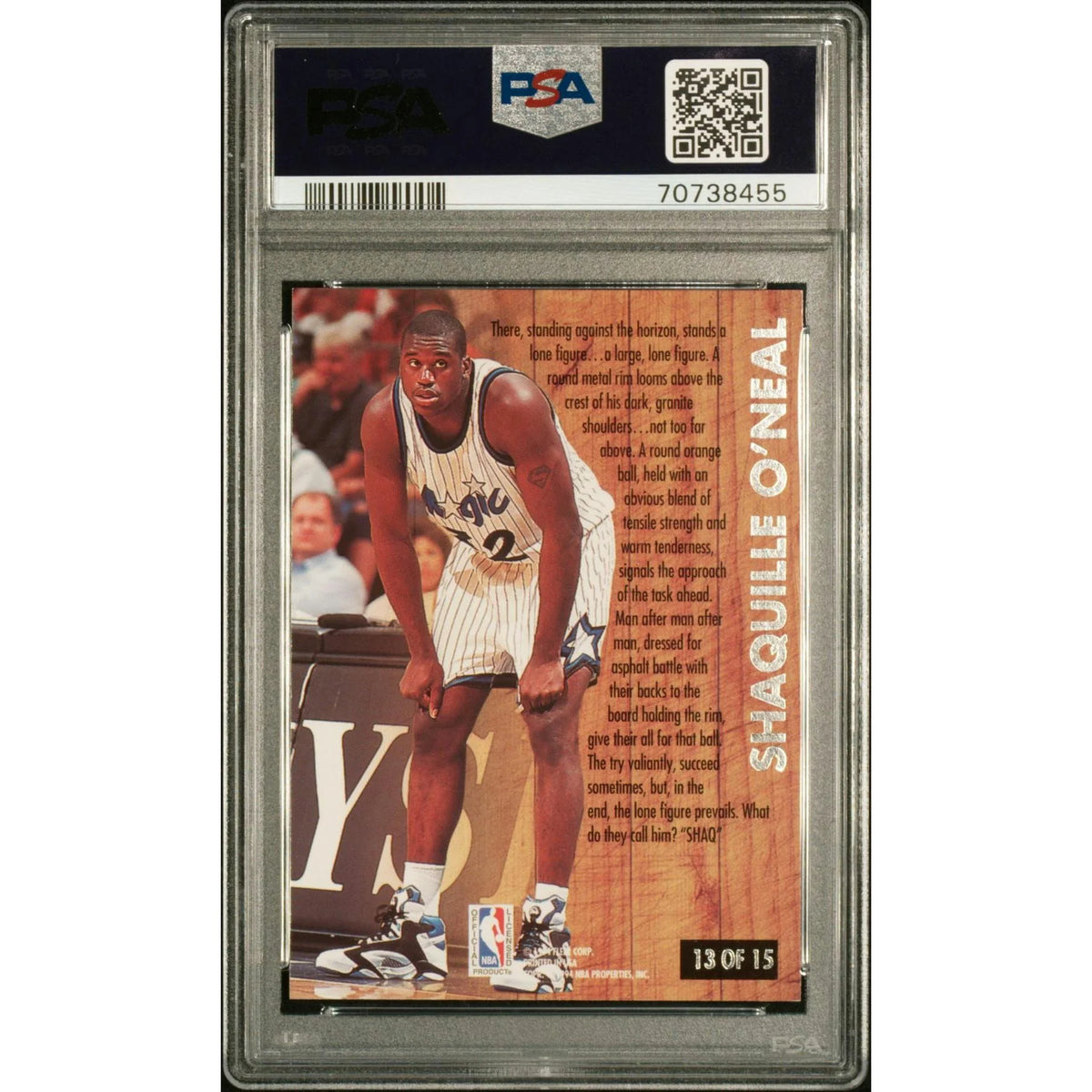 Shaquille O'Neal 1993 Ultra Famous Nicknames #13 | PSA 8 | P6058868