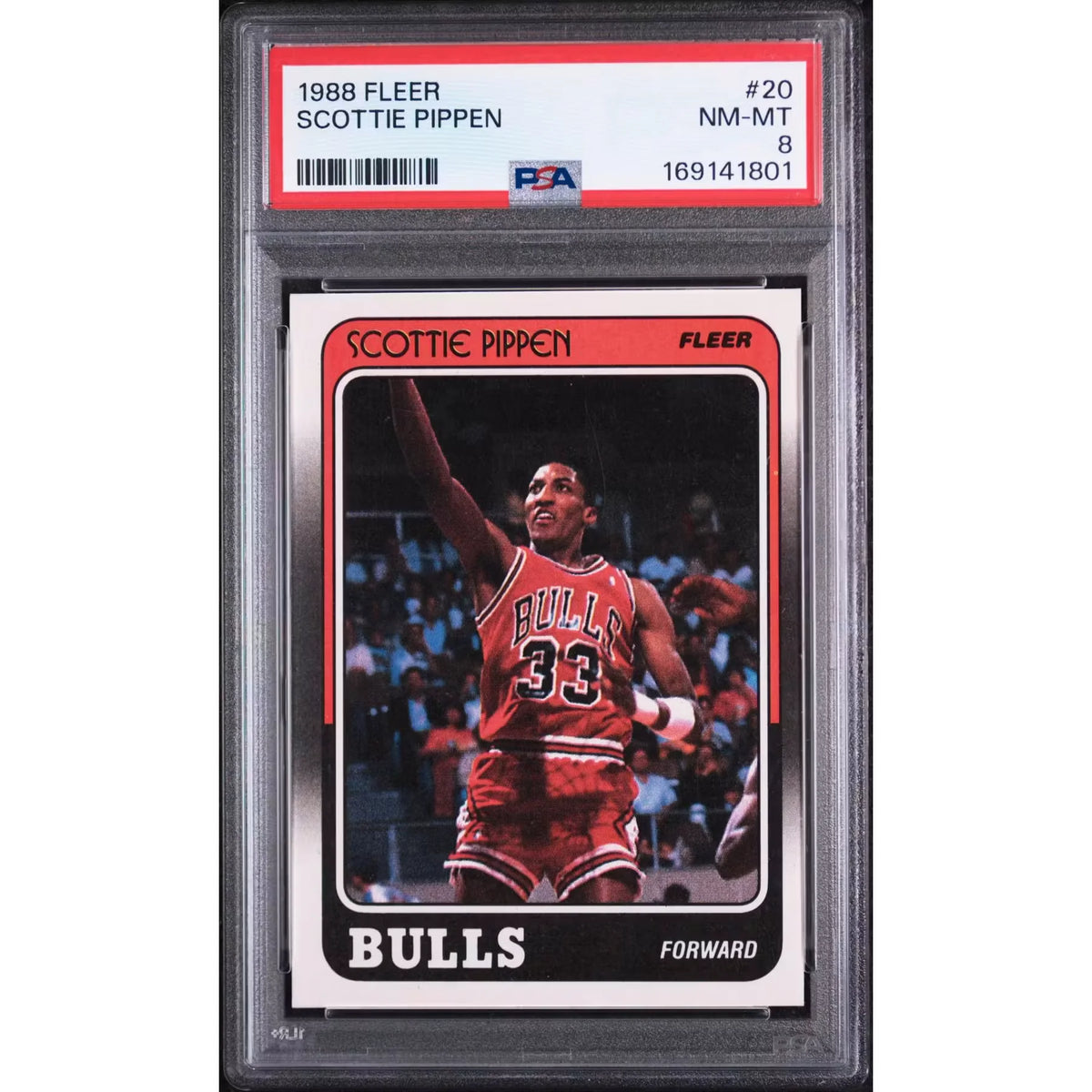 1988 Fleer Scottie Pippen Rookie #20 PSA 8 - D2 | P6058870