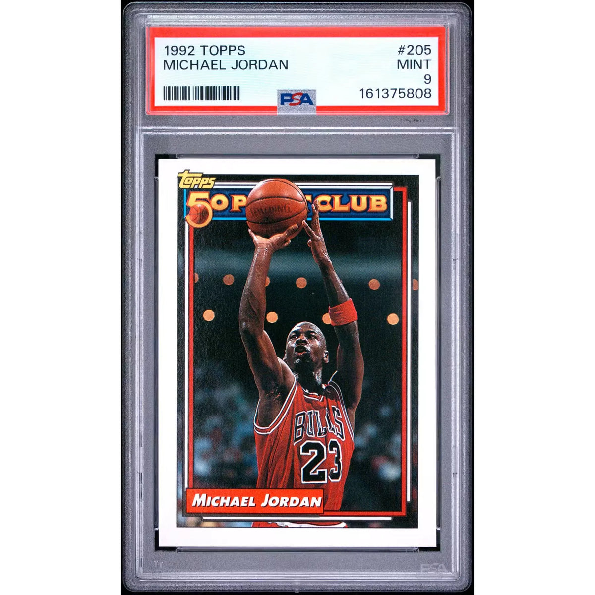 Michael Jordan 1992 Topps #205 | PSA 9 Mint | P6058917