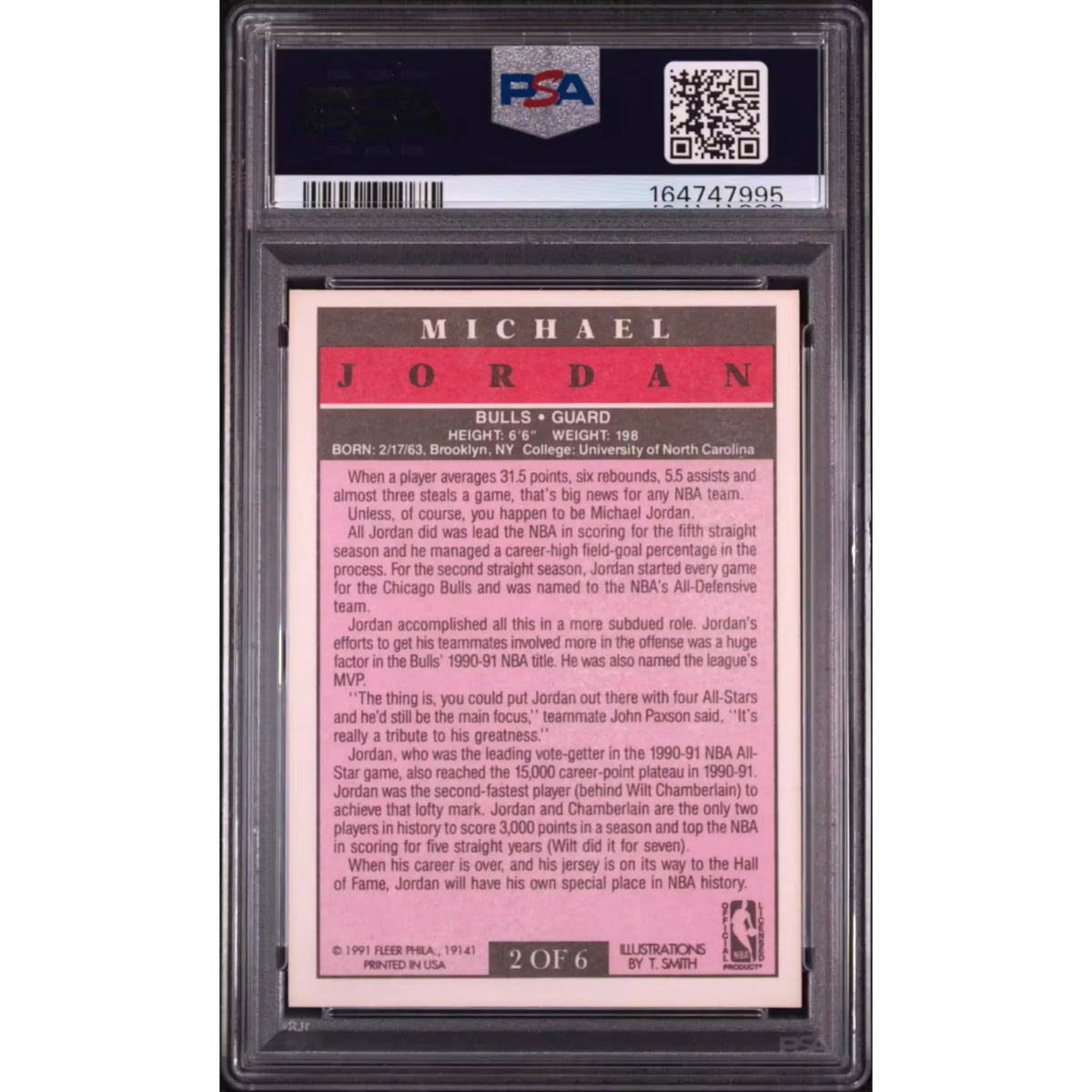 Michael Jordan 1991 Fleer Pro-Visions #2 | PSA 8 | P6058918
