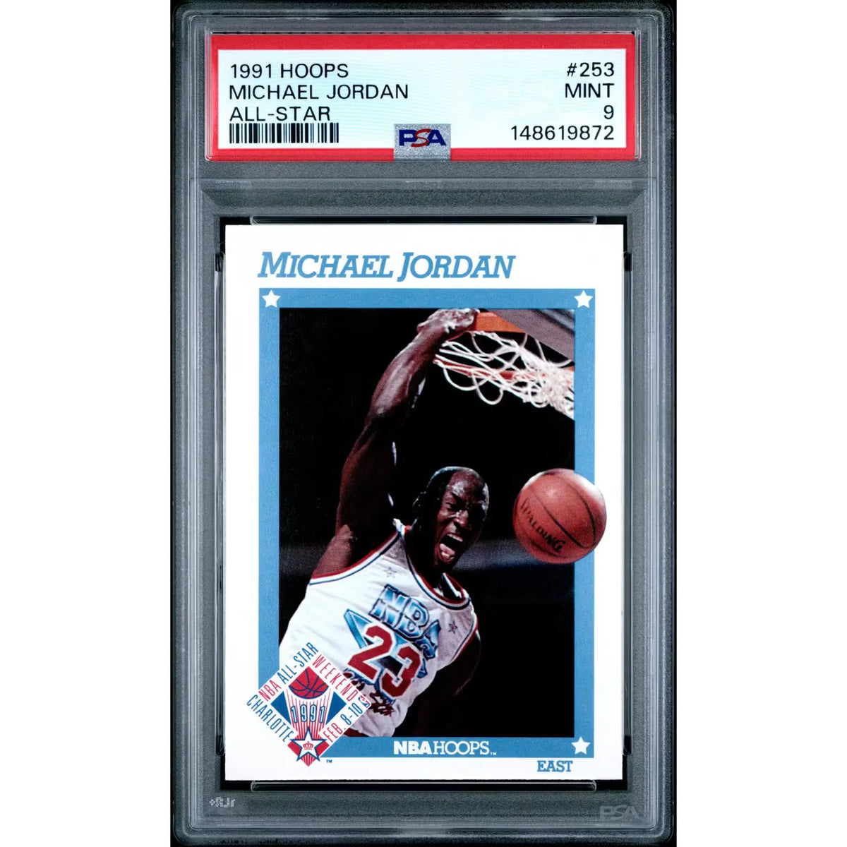 Michael Jordan 1991 Hoops All-Star #253 | PSA 9 | P6058919