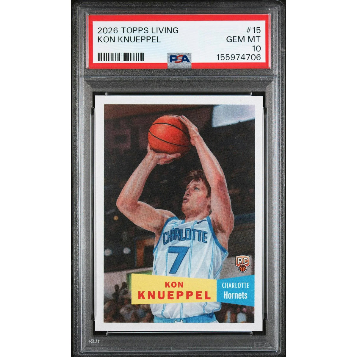 Kon Knueppel 2026 Topps Living Rookie Card #15 | PSA 10 | P6058920