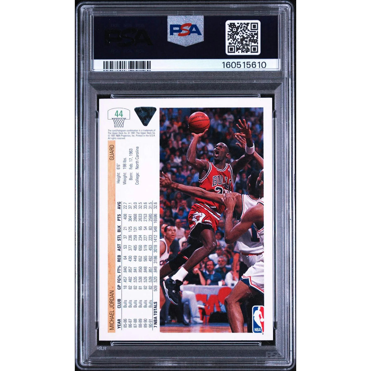 Michael Jordan 1991 Upper Deck #44 Card | PSA 9 | P6058921