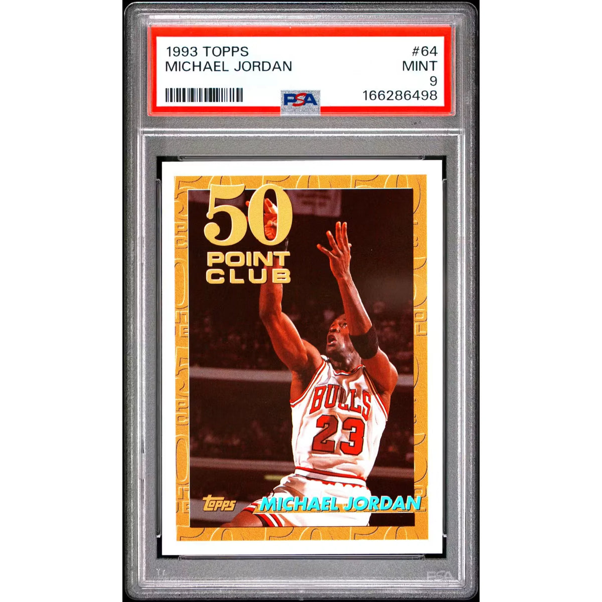 Michael Jordan 1993 Topps Card #64 | PSA 9 Mint | P6058954